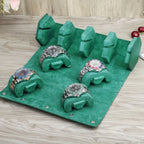 Luxury Green Leather Handmade Watch Box