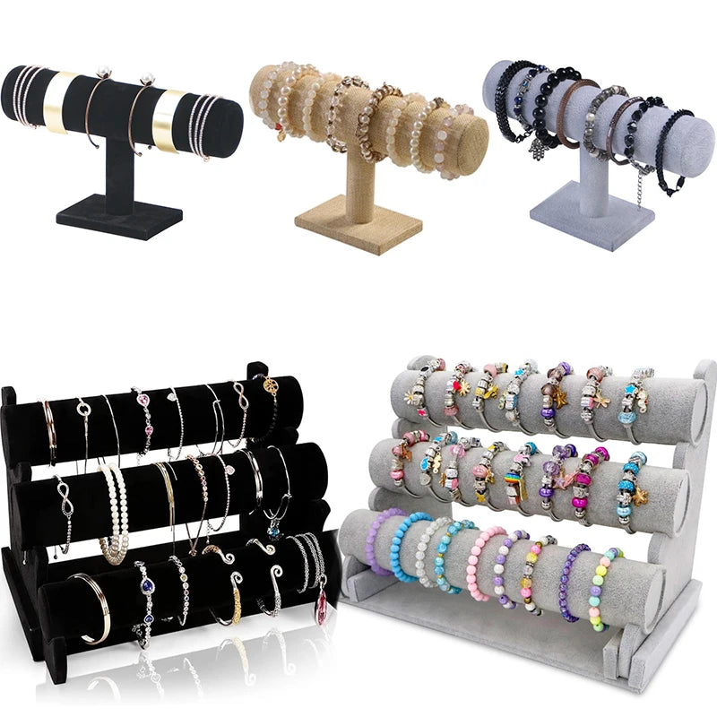 Necklace Jewelry Display Jewelry Stand Hovering T-Bar Bracelet Holder for Home Organization