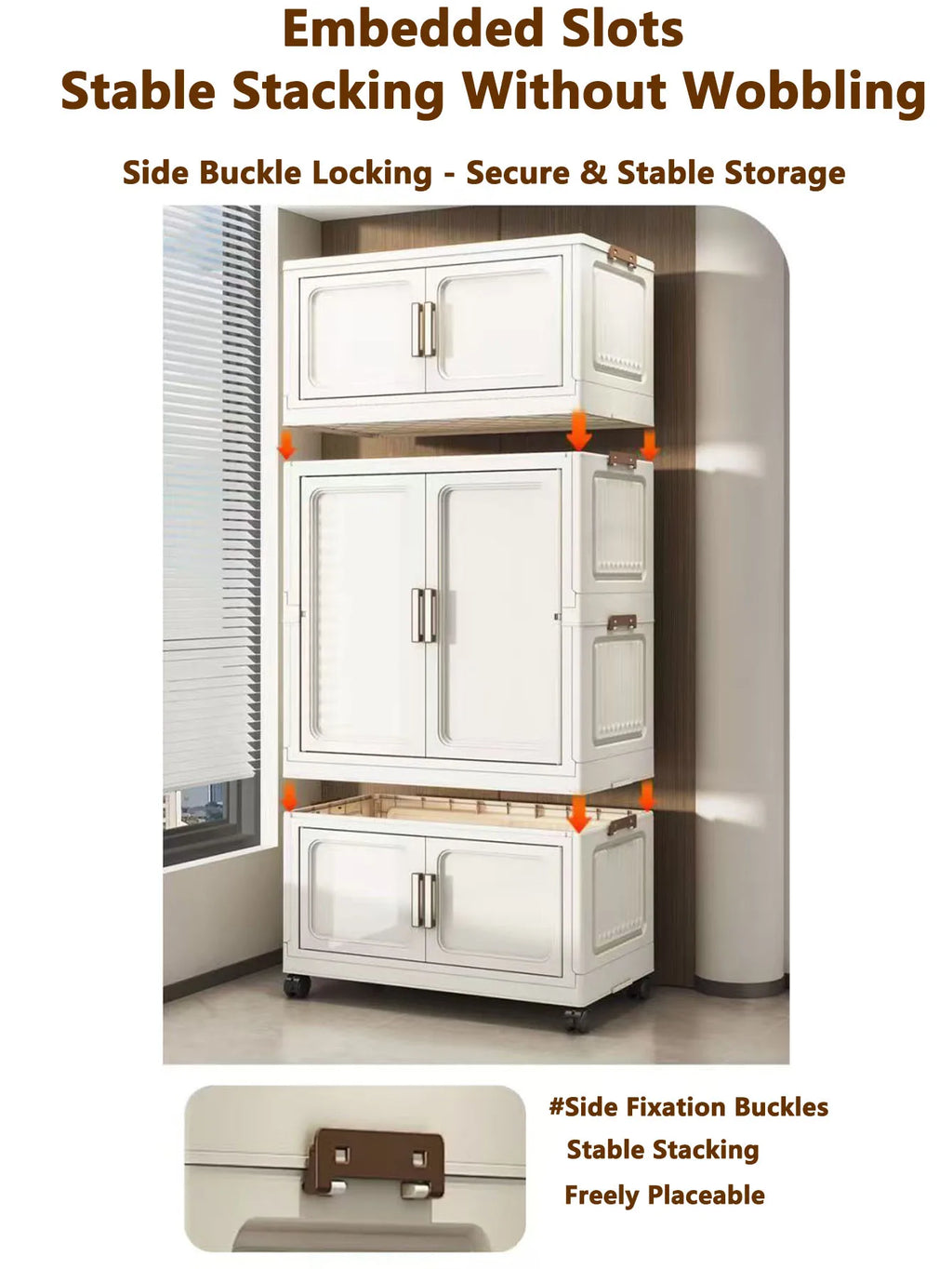 Folding Storage Cabinet Multi-Scene Closet Organizer - Home Organization Solution