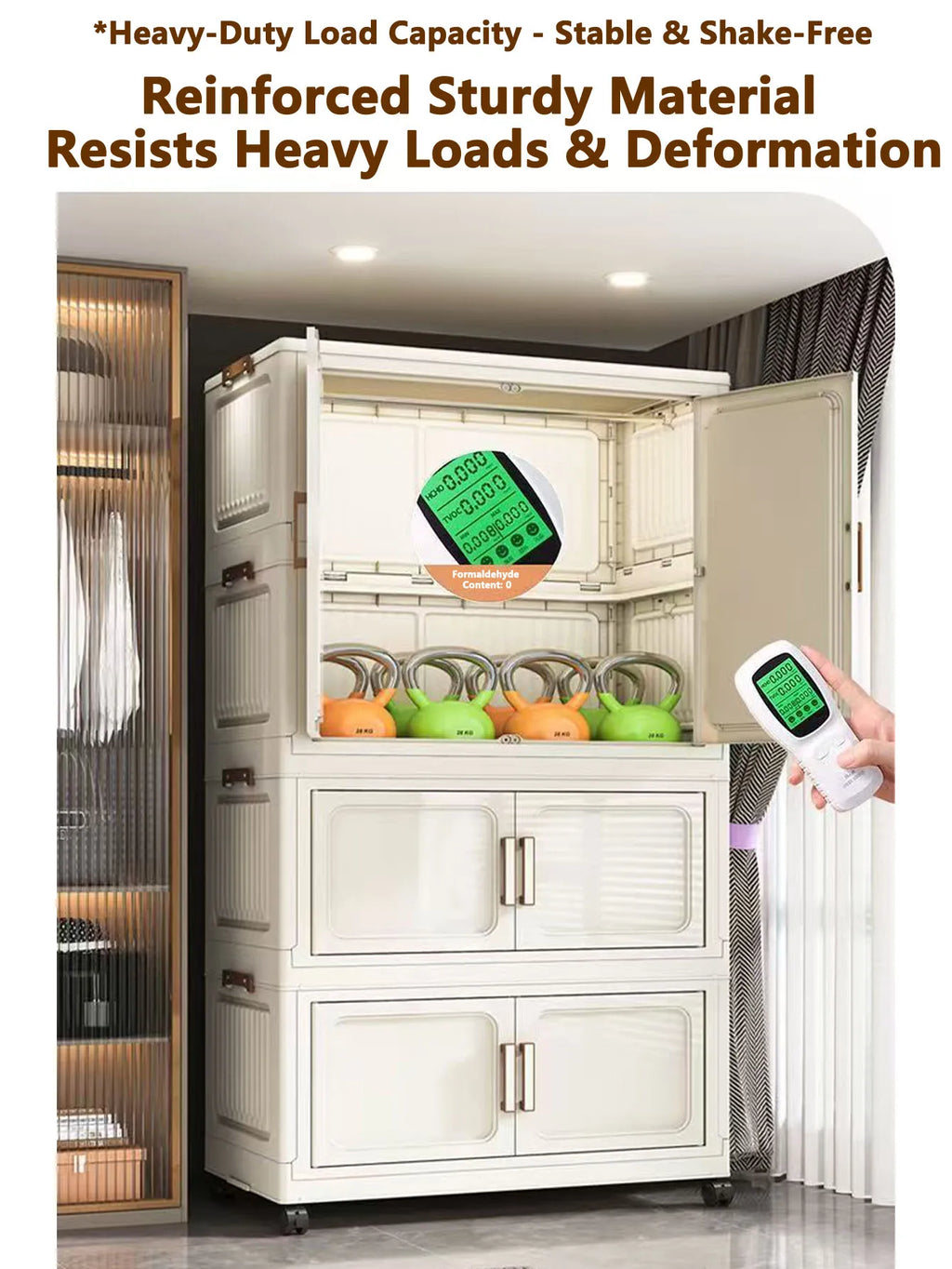 Folding Storage Cabinet Multi-Scene Closet Organizer - Home Organization Solution