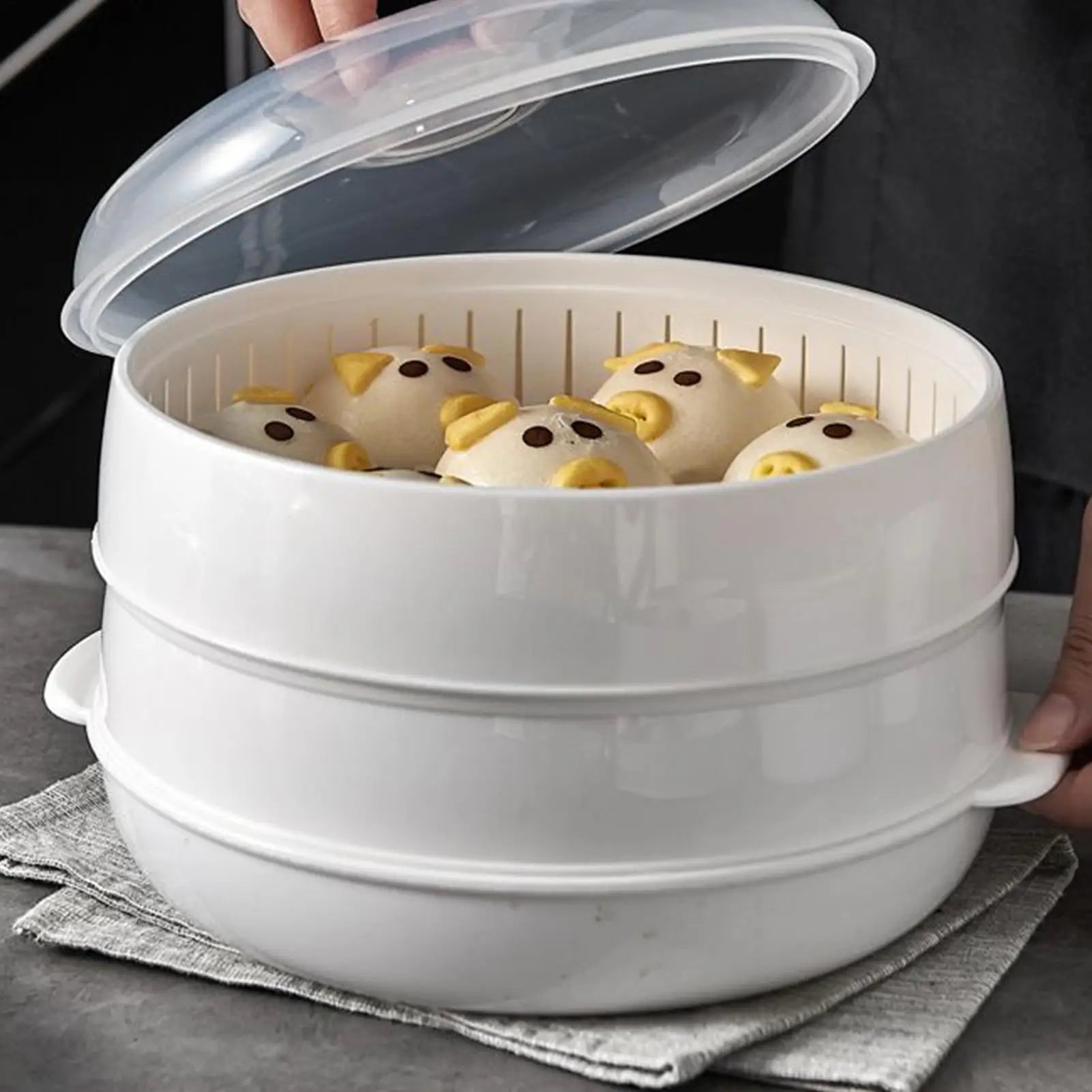 Microwave Heating Steamer - Household Large Capacity Steamer
