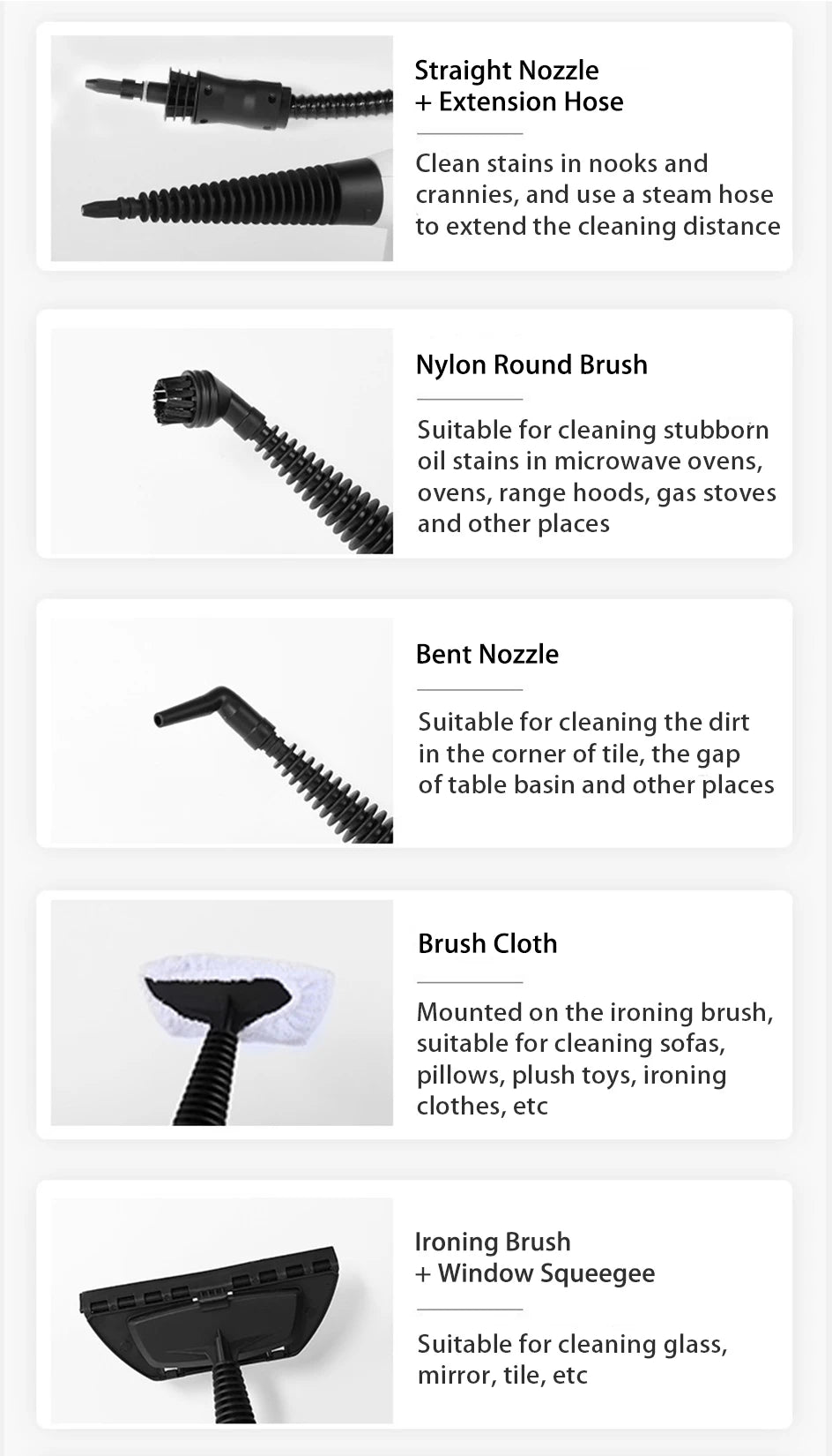 Handheld Steam Cleaner 12 in 1 Multi-Purpose High Temperature Pressurized Steam Cleaning Machine