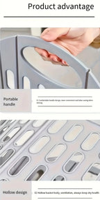 Modern Foldable Laundry Hamper High-capacity Portable Dirty Clothes Organizer Durable Laundry Basket for Home Bathroom