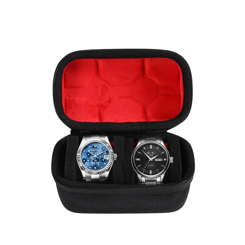 Watch Box Organizer for Men or Women - Watch Travel Case Portable Storage Watch Display Holder for Wristwatches and Smart Watches