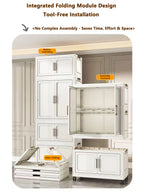 Folding Storage Cabinet Multi-Scene Closet Organizer - Home Organization Solution