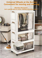 Folding Storage Cabinet Multi-Scene Closet Organizer - Home Organization Solution