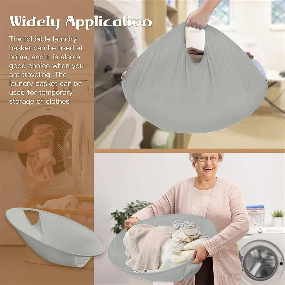 Foldable Laundry Basket Home Portable Dirty Clothes Folding Basket Space-Saving Home Laundry Organization