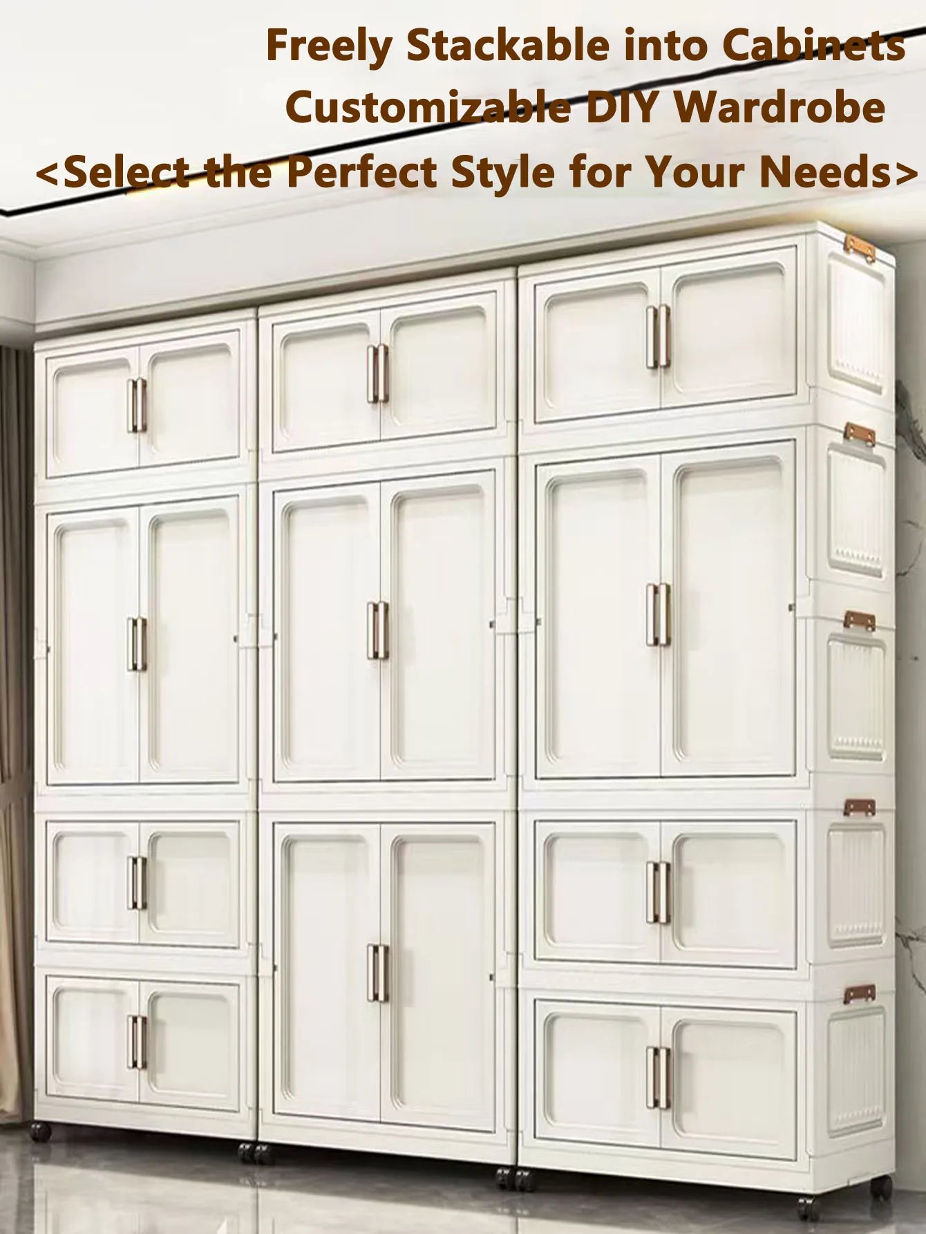 Folding Storage Cabinet Multi-Scene Closet Organizer - Home Organization Solution