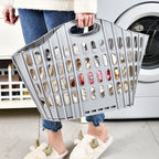 Modern Foldable Laundry Hamper High-capacity Portable Dirty Clothes Organizer Durable Laundry Basket for Home Bathroom