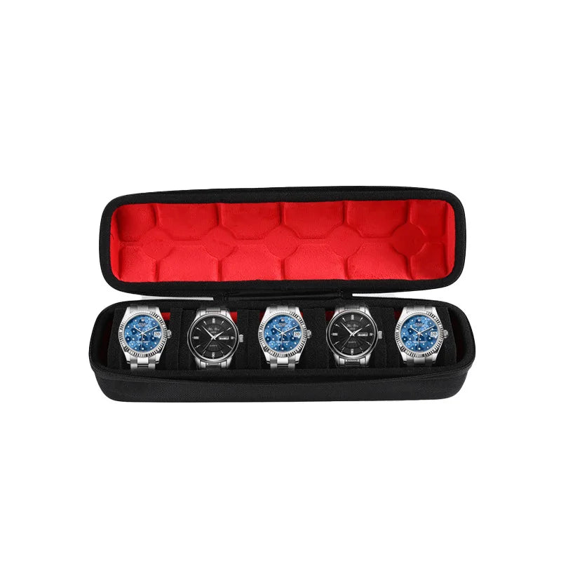 Watch Box Organizer for Men or Women - Watch Travel Case Portable Storage Watch Display Holder for Wristwatches and Smart Watches