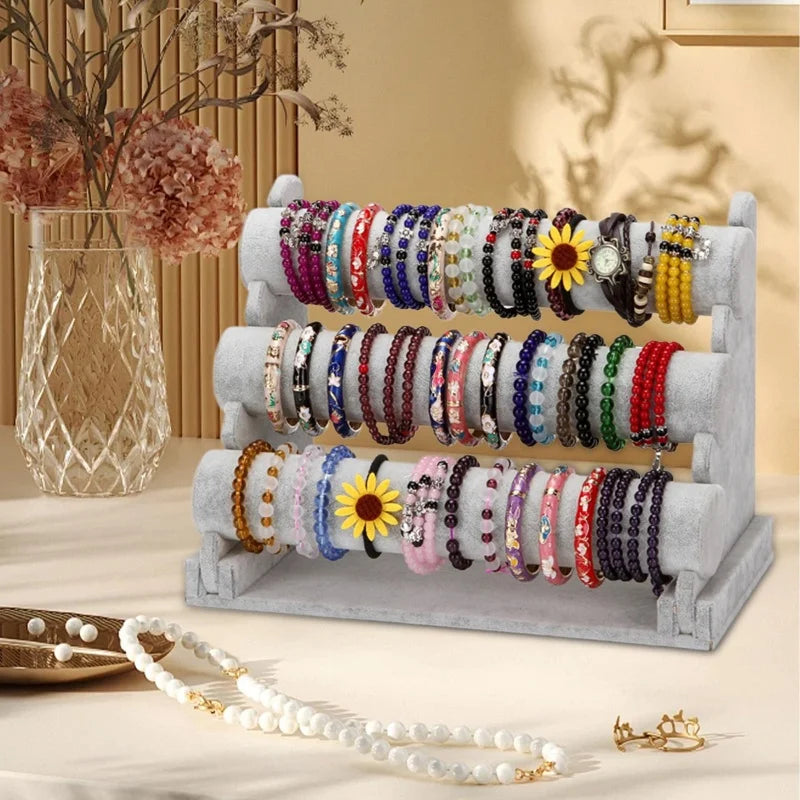 Necklace Jewelry Display Jewelry Stand Hovering T-Bar Bracelet Holder for Home Organization