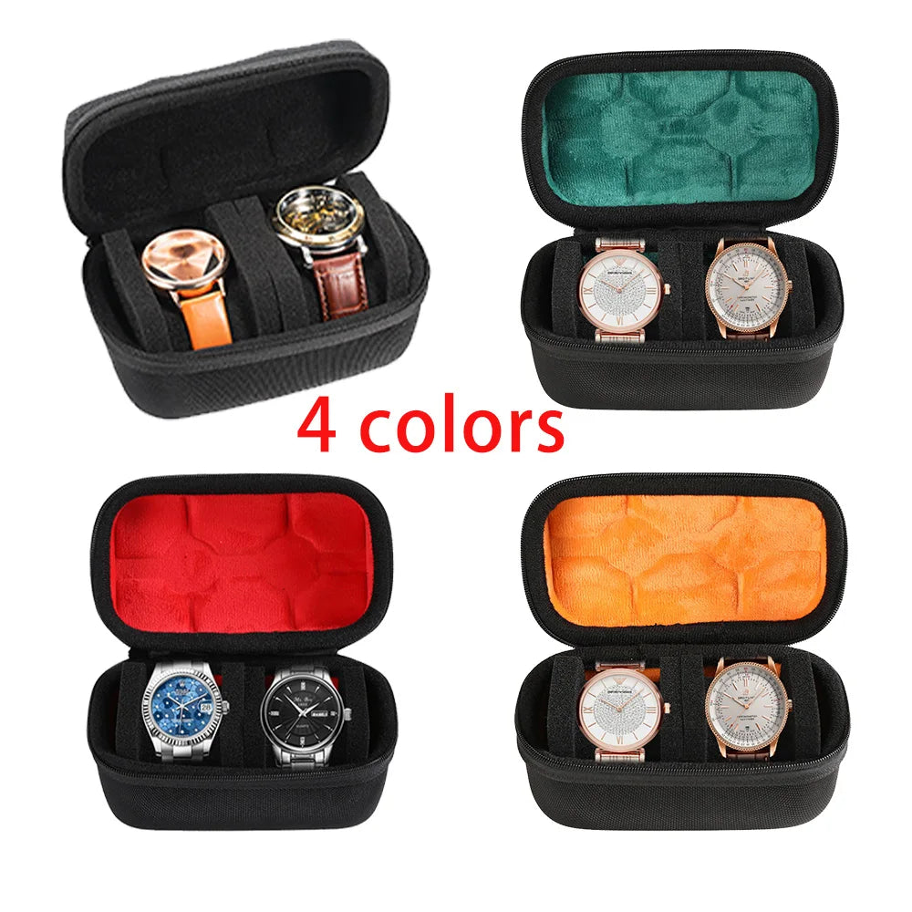 Watch Box Organizer for Men or Women - Watch Travel Case Portable Storage Watch Display Holder for Wristwatches and Smart Watches