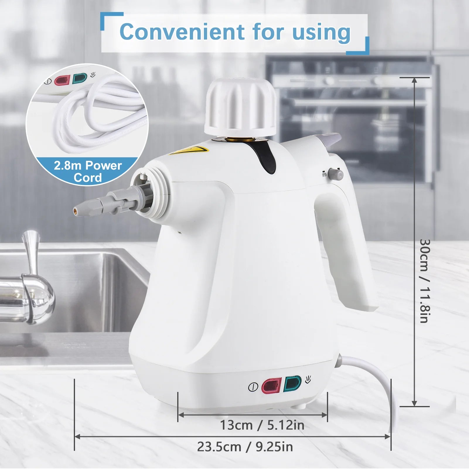 Handheld Steam Cleaner 12 in 1 Multi-Purpose High Temperature Pressurized Steam Cleaning Machine