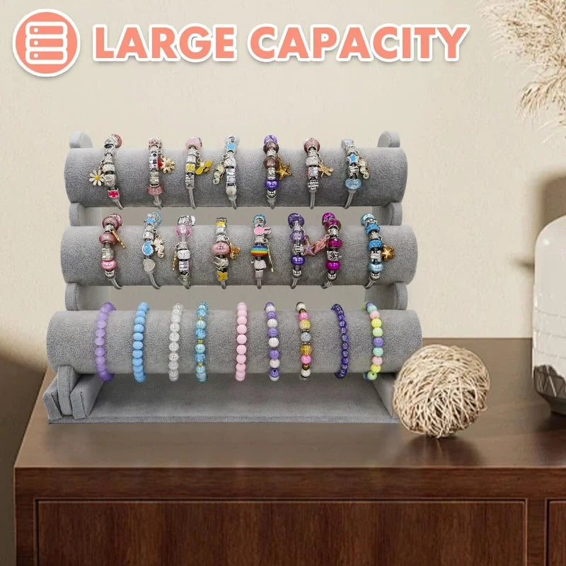 Necklace Jewelry Display Jewelry Stand Hovering T-Bar Bracelet Holder for Home Organization