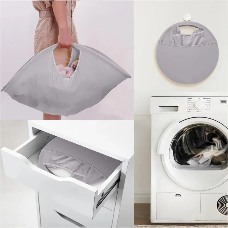 Foldable Laundry Basket Home Portable Dirty Clothes Folding Basket Space-Saving Home Laundry Organization