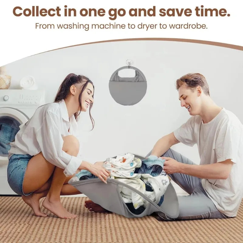 Foldable Laundry Basket Home Portable Dirty Clothes Folding Basket Space-Saving Home Laundry Organization