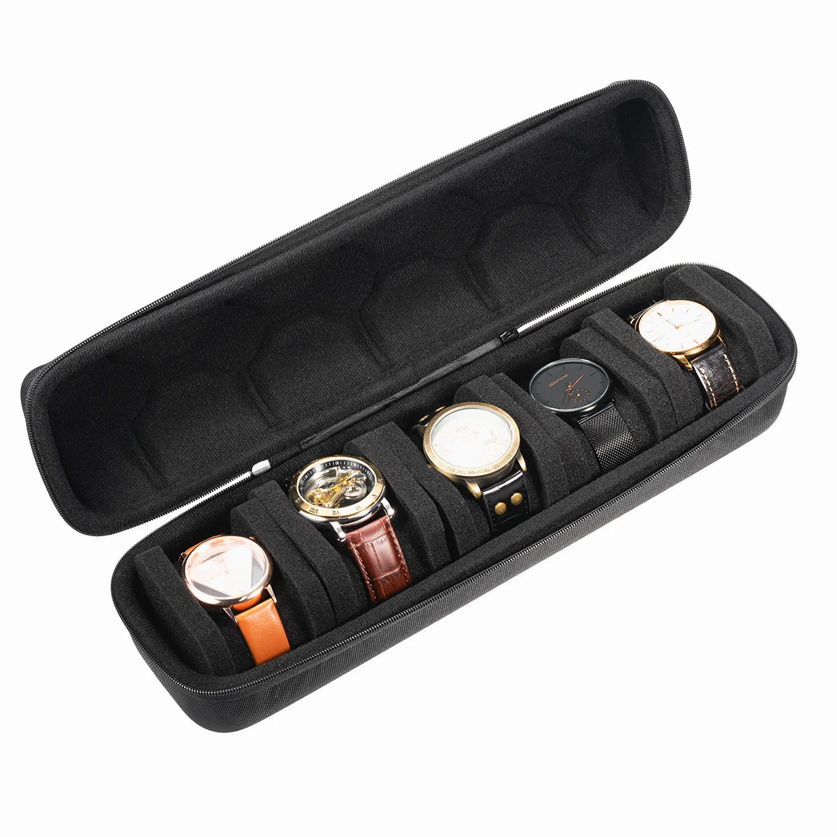 Watch Box Organizer for Men or Women - Watch Travel Case Portable Storage Watch Display Holder for Wristwatches and Smart Watches