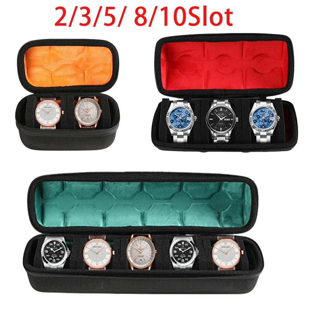 Watch Box Organizer for Men or Women - Watch Travel Case Portable Storage Watch Display Holder for Wristwatches and Smart Watches